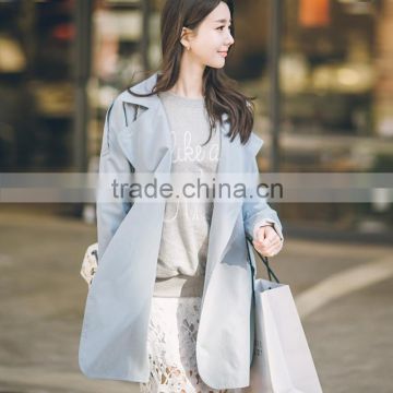 Long Duster Spring Latex Trench Jacket Coat Dress Pattern For Women