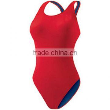 Purple one piece ladies' swim wear