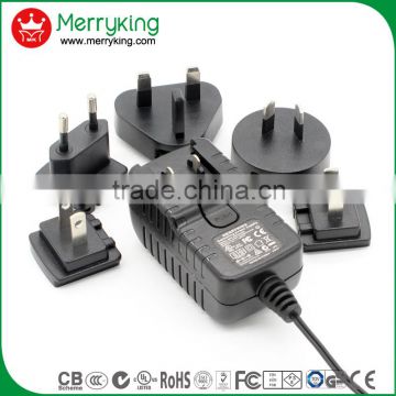 interchangeable type 6vdc 7vdc 12vdc 9vdc 1000ma 2000ma power supply dc 5v 500ma adapter