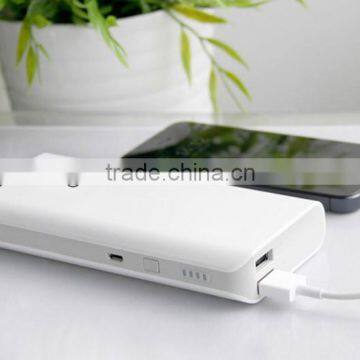 High-end 10000mah portable power bank/promotional gits battery bank for smart phones