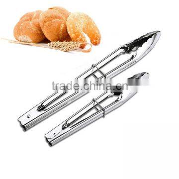 Food Grade Stainless Steel Bbq Food Tong, Cake Stainless Tong, Stainless Kitchen Tong