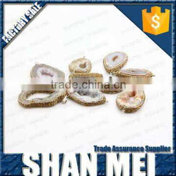 Facete Amethyst Druzy Necklace Drusy Pendant Crystal Stone Mineral Jewelry Amethyst Jewelry photo-6