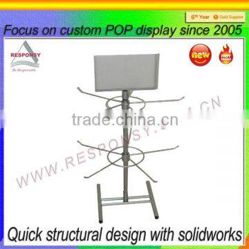 round metal display hooks custom-made metal display stand - ec