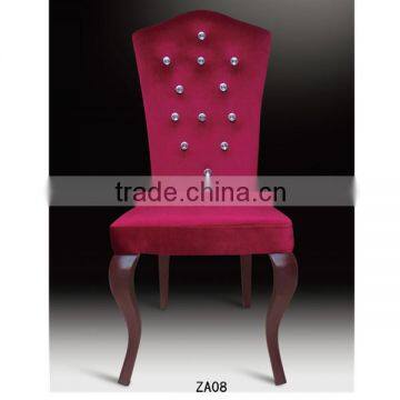 Top Quality Hotel Room Furniture Elegant Fabric Chair Wholesale Wedding Chairs ZA08
