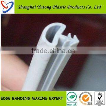 white Extruted T Shape Profile Strip pvc edge banding