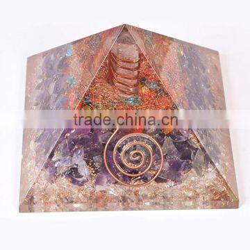 Mix Stone60 - 70mm Orgonite Pyramid - Orgonite For Sale