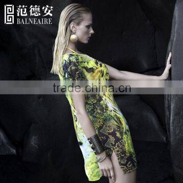 Balneaire Queen Summer 2016 Sexy Leopard Ptint T-shirt Design Beach Cover Ups photo-4