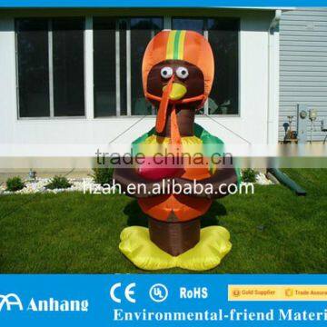 Thanksgiving Decorative Inflatable Turkey with Football Front