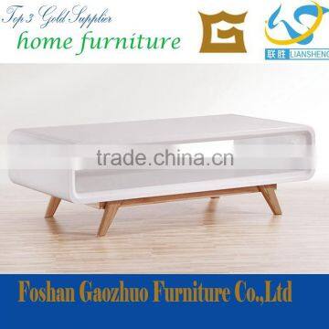 2016 quality assured modern design MDF bent wood Tea Table