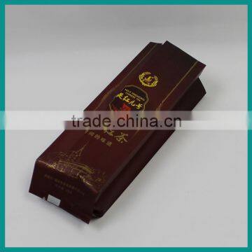 Aluminium foil side gusset plastic packaging bag for tea