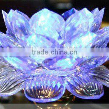 Optical Crystal transparent Flower Model