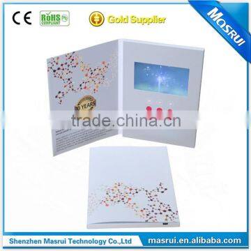 4.3 inch video in print greeting card/ LCD screen greeting card