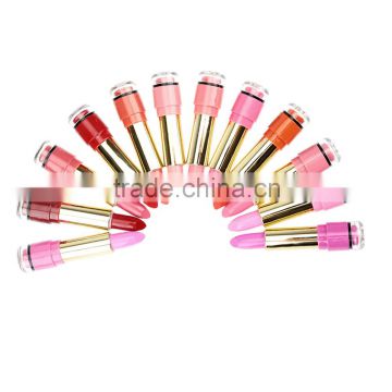 12Pcs Lip Rouges Moisture Lipsticks Lip Balms Long-lasting Waterproof