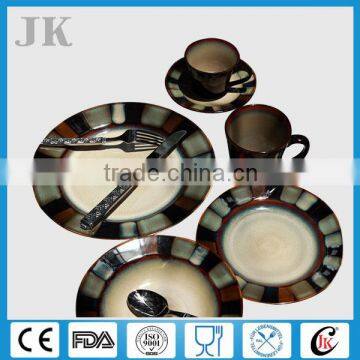 Promotional new design cheap bone china portuguese ceramic dinnerware 5pcs