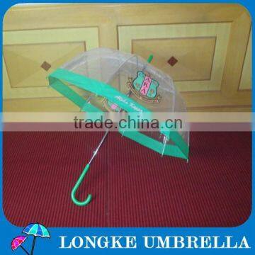 24" Straight Transparent Clear Auto Open Customized Umbrella