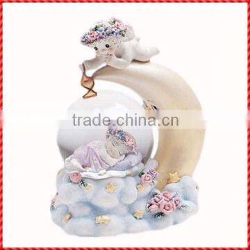 Lovely resin custom moon and little Angel Snow Ball
