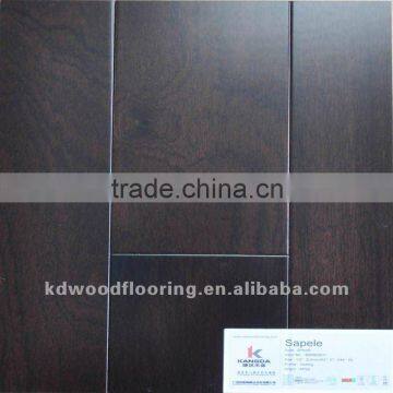 PPG UV coating stained sapele multilayer engineered wood flooring