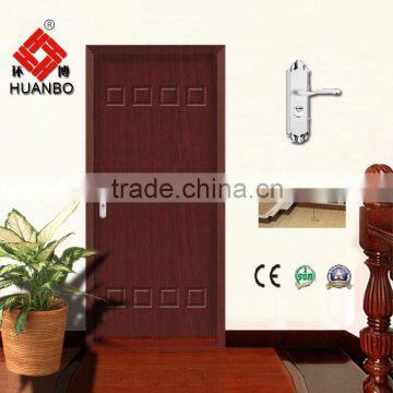 Wholesale newest design mdf pvc wooden interior laminated doors for bathroom