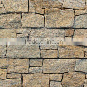 Elegant and Strong Yellow Granite Wall Stone