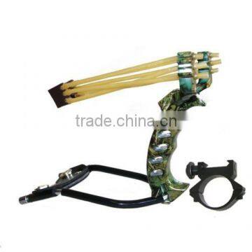 Powerful Slingshot 3 Rubber Bands Folding Wrist Hunting Slingshot