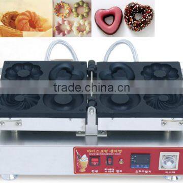 4pcs Commercial Use Non-stick 110v 220v Electric 180 Degree Swing 10cm Digital Donut Machine