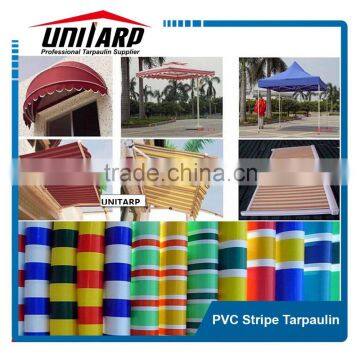 PVC strip tarpaulin for tents /cover /shade cloth