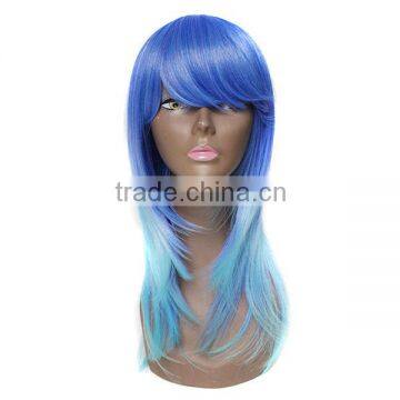 Factory Popular fashion style wigs color women synthetic hair