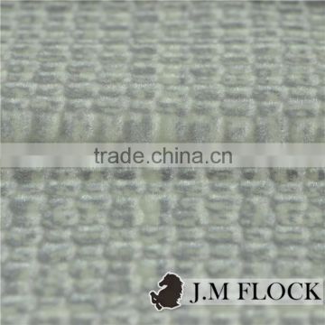 Flocking polyester textile stock lot design printed polyester fabric