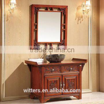 WTS-8511 40'' Discount Customize Chinese Style Counter Wash Basin Wooden Cabinet photo-3