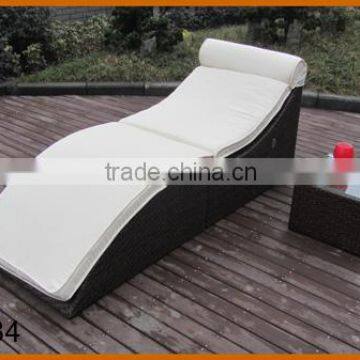 Rattan Lounge With Pillow Cover