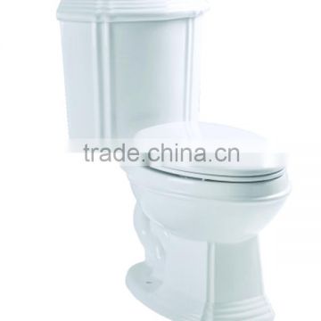 Bathroom sanitary ware Siphonic Two Piece corner toilet DT2201