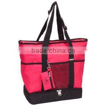 beach tote bag with insulated compartment