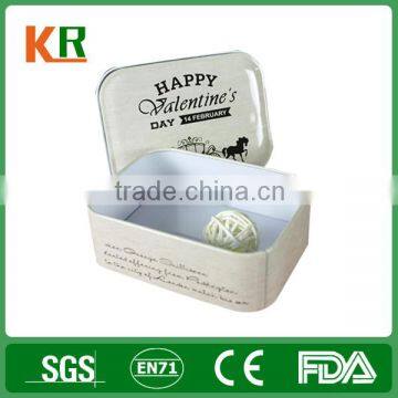 Large capacity storage tin box square metal box