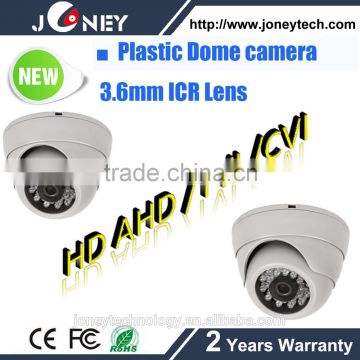 Built-in 3.6mm ICR Lens Plastic IR dome Camera with be of imponderable weight