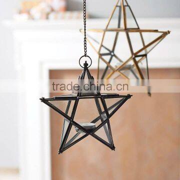 Star Hanging Lanterns Candle Lanterns Black Lantern Star Shaped Lanterns