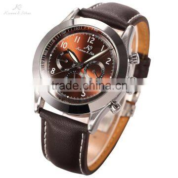 KS Navigator Men Leather Automatic Mechanical Analog Watch photo-2