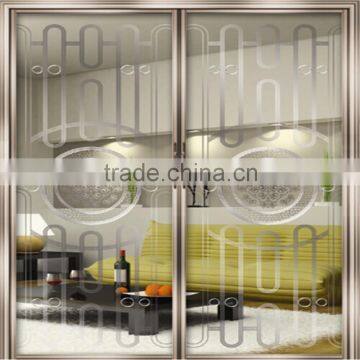 design decorative pattern glass for sliding glass door