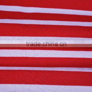 High Quality Vortex Spinning Nylon Viscose Spandex Stripe Ponte Roma Fabric Knit Fabric photo-3