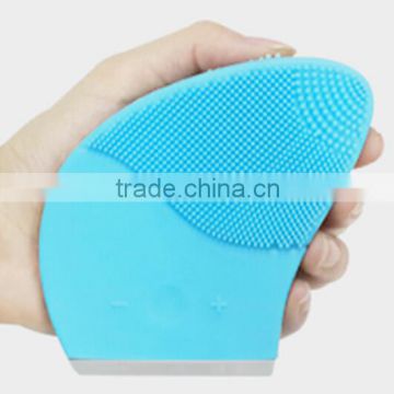 Two side use electric facial silicone brush