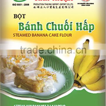 Steamed banana cake flour