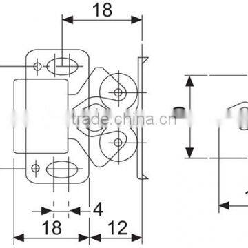 Kitchen Cabinet Cupboard Door Ball Double Roller Catch photo-2