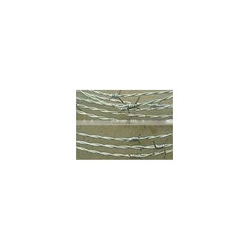 galvanized barbed wire