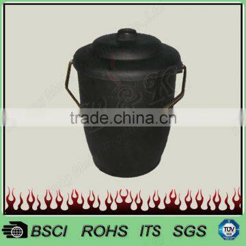 Most popular excellent quality black pvc latex coal bucket with lid