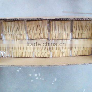Length 9cm Good Quality Disposable Bamboo Fruit Fork for Wholesale photo-3