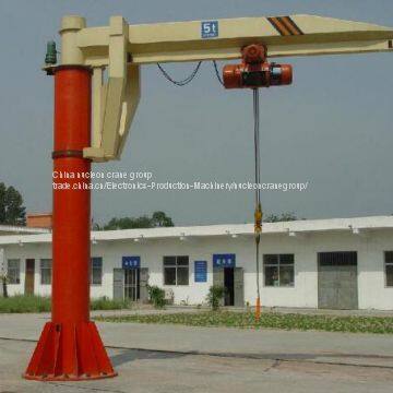 360 Degree Rotating Floor Mounted 1-5 Ton Pillar Hoist Small Jib Crane Price photo-5