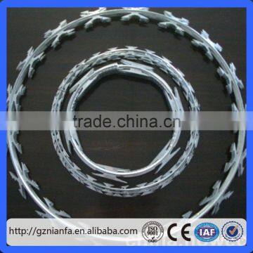 Stainless Steel 304 Concertina Barbed Wire Bto-22 Razor Barbed Wire Military Concertina Wire(Guangzhou Factory)