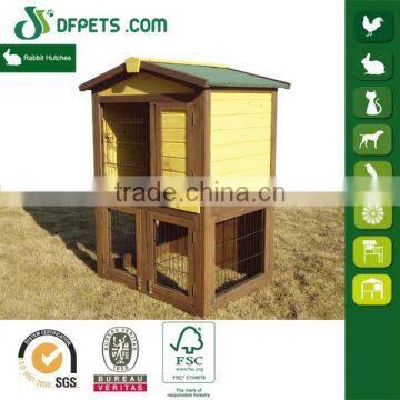 2 Tier Wooden Rabbit House