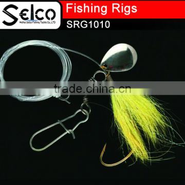 Chinese Carp fishing rigs sabiki rig rainbow tinsel with spade