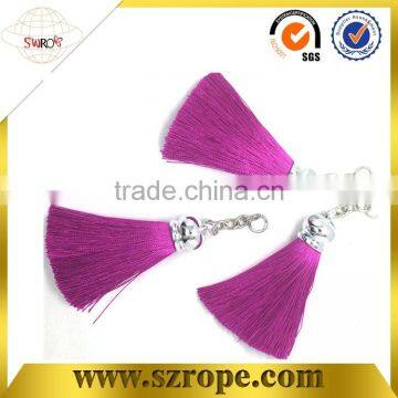 Beautiful Pink Rayon Small Key Chain Tassel photo-2