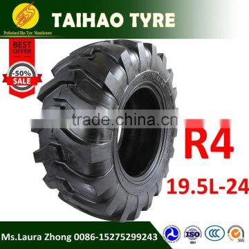 Qingdao tyre factory R4 backhoe tire 19 5 l 24